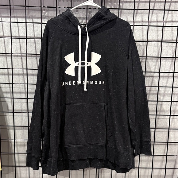 Under Armour Black Hoodie with White Logo - Picture 1 of 5